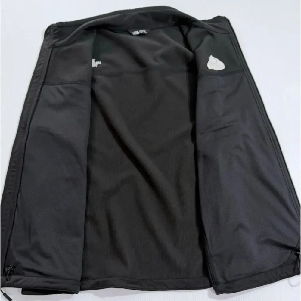 The North Face WindWall Vest Men's XL Black Full Zip Jacket Tierpoint Logo
